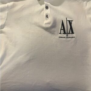 Armani Exchange White Polo Shirt